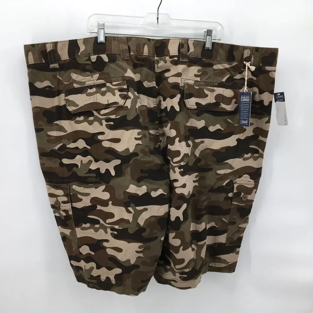 Roundtree & Yorke Cargo Casual Camo Shorts Mens Big & Tall Size 52W Gorpcore NWT